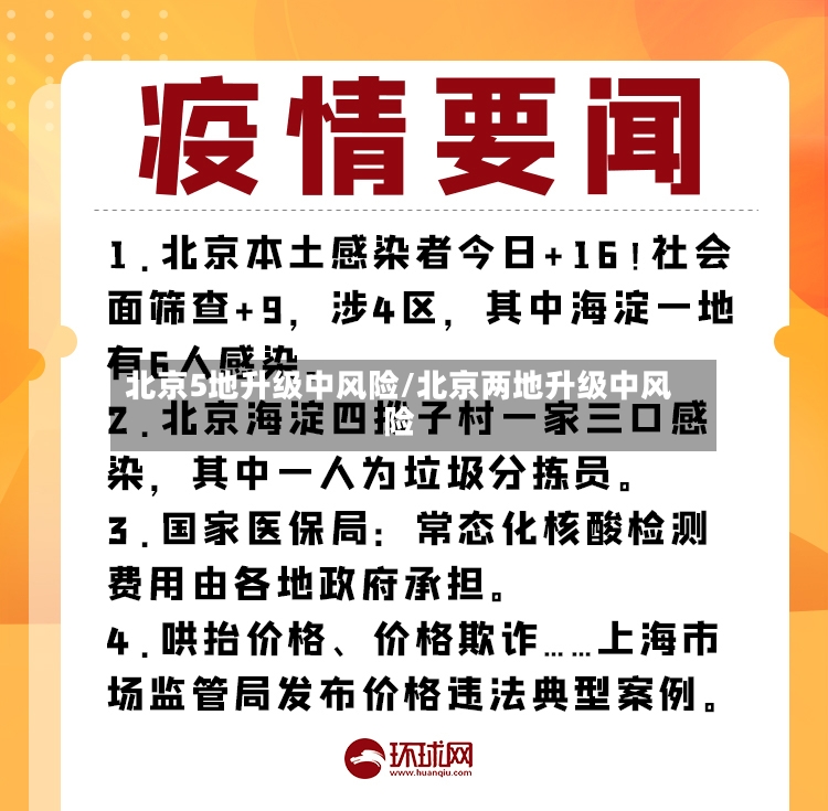 北京5地升级中风险/北京两地升级中风险