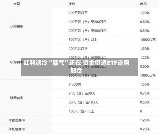 红利遇冷“底气”还在 资金借道ETF逆势加仓-第3张图片