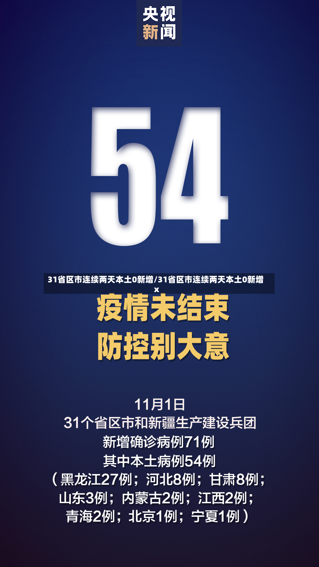 31省区市连续两天本土0新增/31省区市连续两天本土0新增x