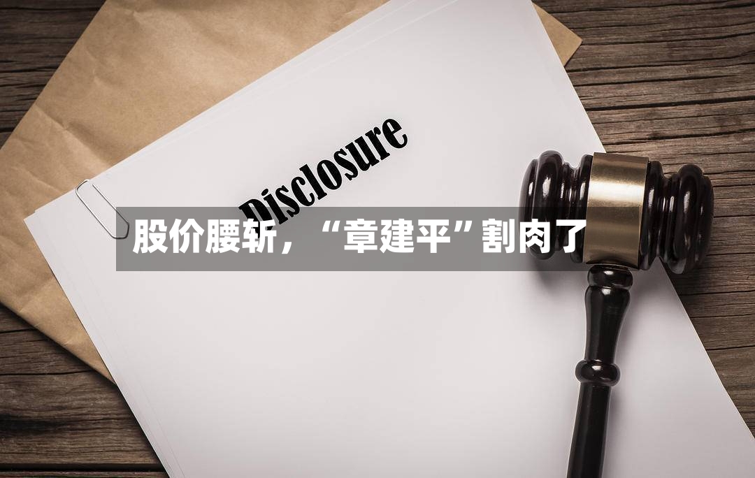 股价腰斩	，“章建平”割肉了-第2张图片